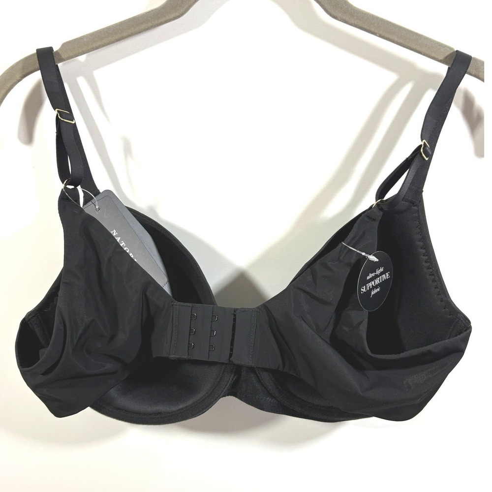 Natori Cloud Comfort Underwire Bra Black 731338 36C New - Picture 5 of 7